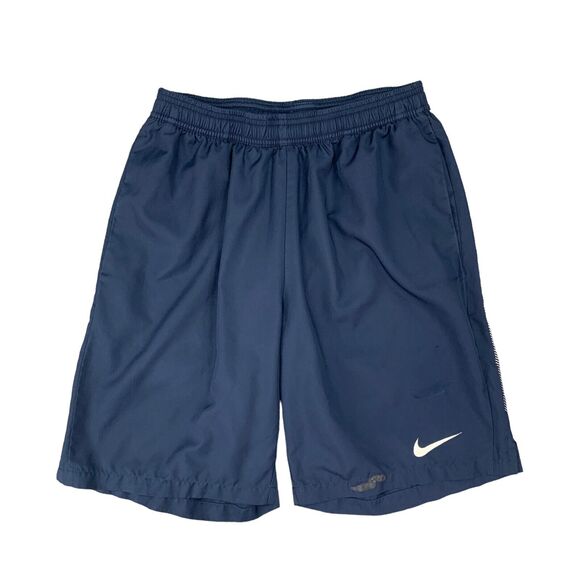 Nike Tennis Short Mens M Medium Navy Court Dry Dri Fit Drawstring Elastic Waist - Picture 1 of 13